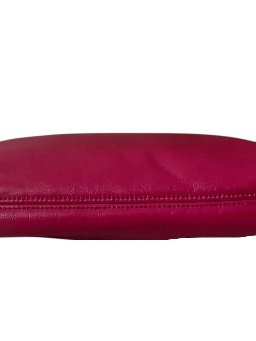 Etienne Aigner Magenta Leather Clutch with Gold Accent
